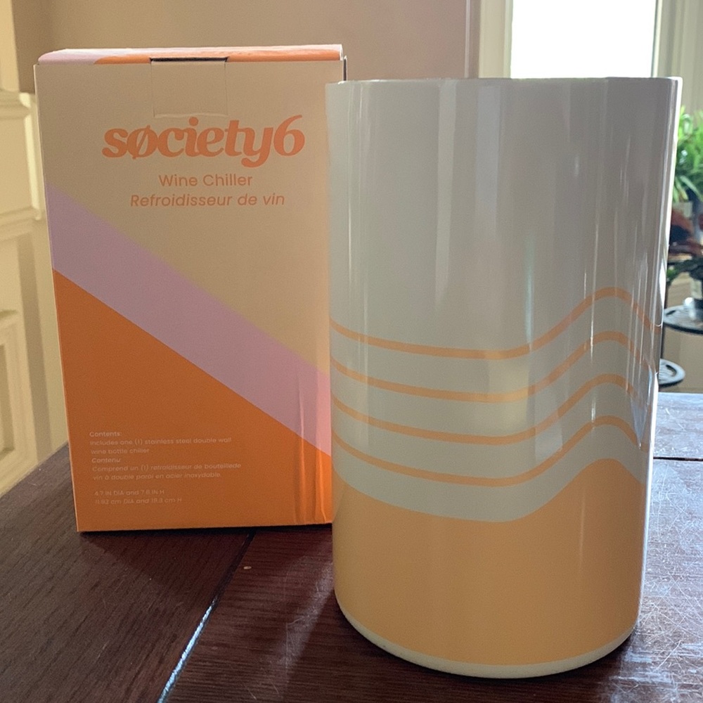 New In Box Society6 Wine Chiller